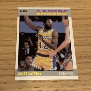 1987-88 Fleer Set-Break #130 James Worthy NM-MT OR BETTER - Picture 1 of 2