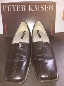 Peter Kaiser Asira Shoes Size 5.5 German Black Slip On Quality Leather Lining - Picture 1 of 8