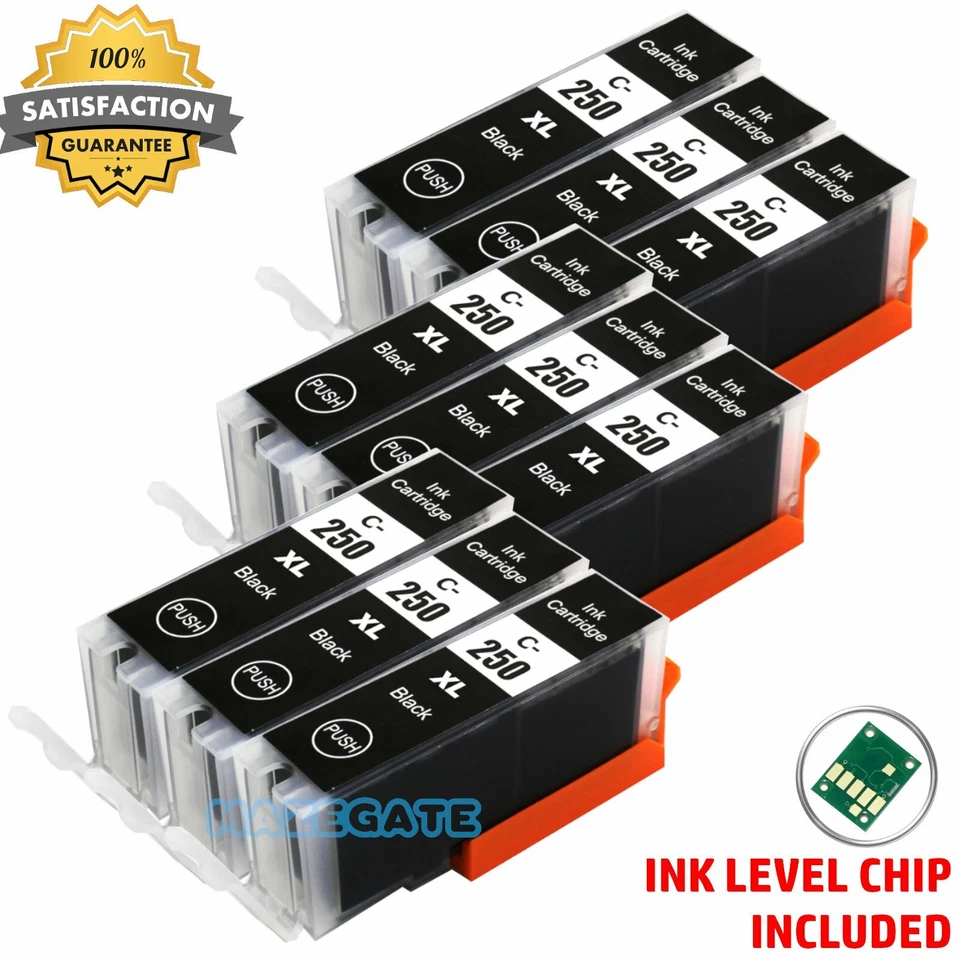 Cartuchos de tinta PGI-250XL PGI250 XL para Canon Pixma MG5620 MG5520 MG6620 MX922 Foto 1 de 1