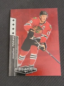 2010-11 UPPER DECK BLACK DIAMOND JONATHAN TOEWS #188 #ed 77/100 RUBY RED QUAD - Picture 1 of 2