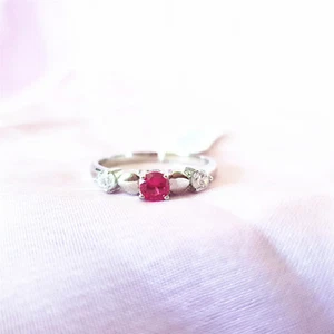 Genuine 100% Real Sterling Silver Rings.(Ruby) Size 7, R11. FREE POST,NWT,RED - Picture 1 of 4
