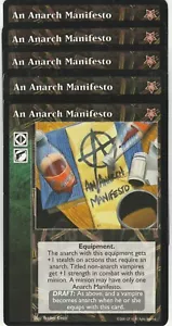 An Anarch Manifesto x5 TR Jyhad VTES - Picture 1 of 1