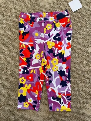 Girls Hanna Andersson Floral Print Pants Multi Color Size 120 (6-8 years) - Image 1 of 3