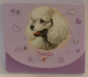 Poodle 120 Page Memo Pad with Magnetic Closure - Foto 1 di 3