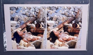 Boris Starosta 3D Stereoview - Stephanie 2004- nude black model signed 2003 #246 - Picture 1 of 2