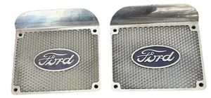 Ford Running Board Step Plate, Model A And T, Polished Aluminum - Picture 1 of 5