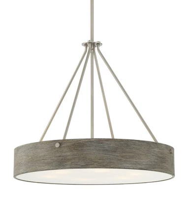 Fuente Diseñadores D228M-24P Erba 6 Luces 24"W Colgante - Níquel Foto 1 de 3