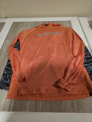 Dakine Swim Boys 2-piece Swim Set Orange Gray Rash Guard UPF 30+ Quick Dry - Image 1 of 4