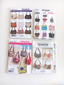 Patterns 4 Purse Bag Totes Vintage Uncut McCall 6045 Simplicity 3828 9963 3822 - Picture 1 of 7