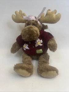 Polarkreis Alaska Elch Plüsch mit Pullover 8 Zoll Stofftier Alaskan Friends - Bild 1 von 4