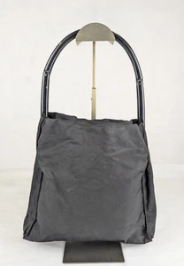 Authentic PRADA Black Nylon Shoulder Bag Top Handle Bag Made in Italy - Picture 1 of 22