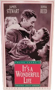 It's A Wonderful Life VHS- Original Uncut Black & White Version - Picture 1 of 3