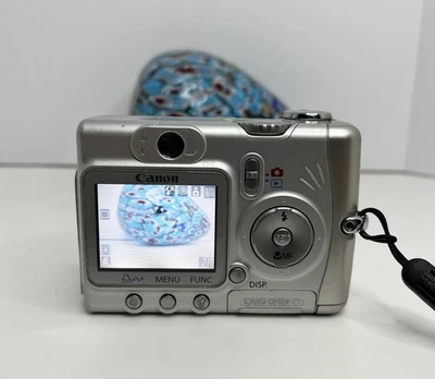 Cámara digital Canon Powershot A510 3,2 MP plateada probada funcionando con tarjeta SD LEER Foto 1 de 4