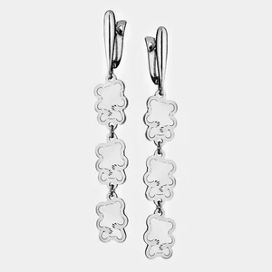 Damenohrringe Silberohrohrringe 925 Silber Hänger Ohrschmuck Emaille Echtschmuck - Picture 1 of 2