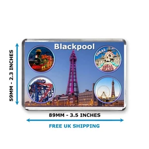 Blackpool - Imán de nevera Jumbo - Exclusivamente por diseños de puré - Imagen 1 de 3