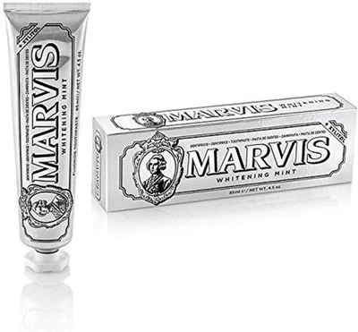 Dentifricio MARVIS WHITENING MINT Sbiancante 85g Denti Bianchi Macchie Menta