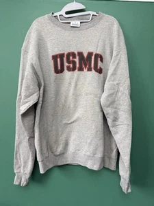 Mens Champion USMC Sweatshirt. Large. Grey. United States Marine Corp. - Picture 1 of 5