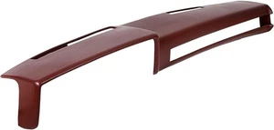 Maroon Dashboard Cover Compatible with 1981-1991 Chevrolet GMC C/K/R/V Truck/Suv - Picture 1 of 8