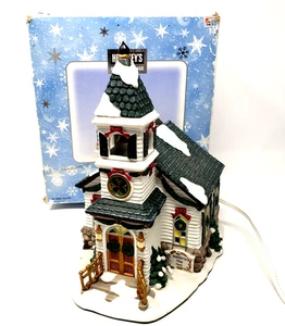 Vintage Hershey’s Holiday Christmas Village Church Light Up 2001 w/ Box - Bild 1 von 20