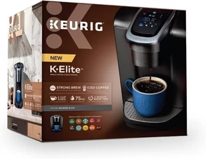 Keurig - K-Elite Macchina da caffè a cialde monoporzione K-Cup - Argento spazzolato - Foto 1 di 2