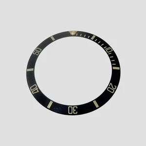 Rare Rolex Submariner Black Tritium Steel 16800 16610 Watch Bezel Insert Part - Picture 1 of 3