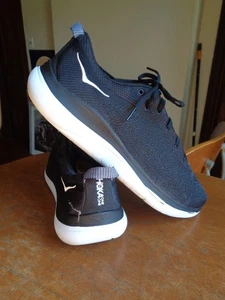 Hoka One One Hupana Flow Men’s Sz 11 Black White Mesh Running Comfort Shoes. - Picture 1 of 12
