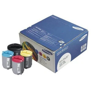ORIGINAL TONER - SAMSUNG CLP P300C - NOIR/MAGENTA/CYAN/JAUNE - NEUF - Picture 1 of 1