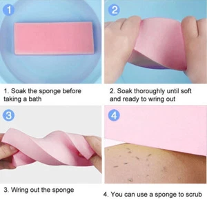 6pcs Household Bath Shower Sponge Body Scrub Exfoliating Cleaning Sponge Set - Picture 1 of 18