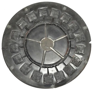 Old Vintage 12” Rubber Pewter Spin Casting Mold Square Shaped Textured Earrings - Picture 1 of 12