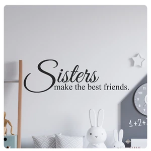 Sisters Inspirational Wall Decal Sticker Quote Home Vinyl Art Decor Girls Room - Picture 1 of 6