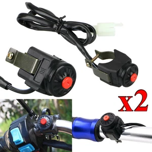 Bocina de botón pulsador interruptor de apagado de motocicleta 2 piezas para moto de cross KTM ATV doble deporte - Imagen 1 de 13