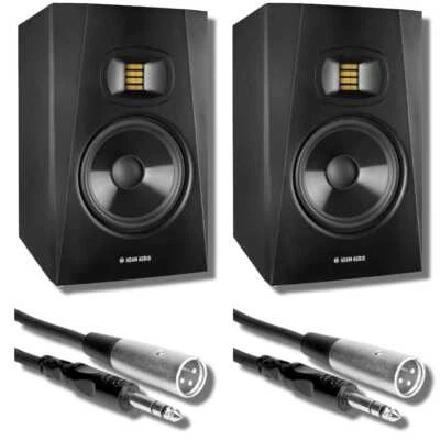 Adam Audio T7V Studio Monitor (Pair) with Professional Grade 1/4" to XLR Cables - Image 1 of 3