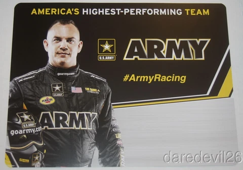 2016 Tony Schumacher Army Top Fuel NHRA postcard Cover