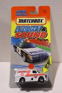 1996 Matchbox Action System Superfast LIGHT & SOUND VEHICLES Series EMS Van HTF - Picture 1 of 2