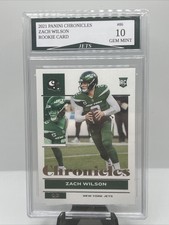 2021 Panini Chronicles Zach Wilson New York Jets  Rookie Card #86 Gem Mint 10!