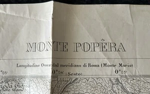 🌈CARTINA MILITARE 6’ RGT Alpini BTG Trento Belluno Bolzano Monte Popera Sesto - Foto 1 di 20