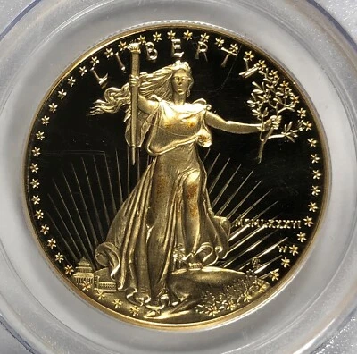 1986-W American Eagle Proof $50 Gold. PCGS PR69 CAM. 1oz AGW. B/C - Image 1 of 4
