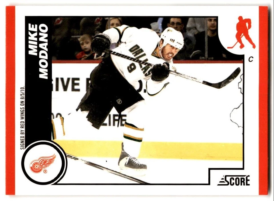 2010-11 Score Glossy Mike Modano #195 Detroit Red Wings - Image 1 of 2