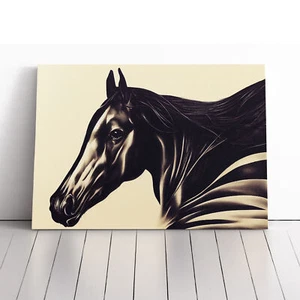 Beauteous Horse Canvas Wall Art Print Framed Picture Decor Living Room Bedroom - Picture 1 of 5