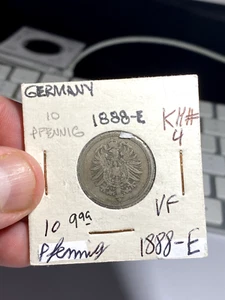 1888 E Germany 10 Pfennig - Picture 1 of 2