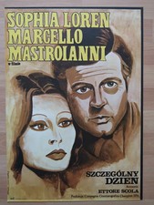 Original Vintage 1970`s Polish Poster / Italian Movie " Szczegolny Dzien "