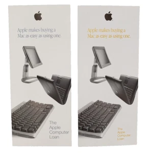 Lot of Two 1998 "Apple makes buying a Mac as easy as using one." Loan Brochure - Picture 1 of 8