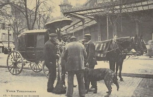 CP Repro 168 Types Toulousains Colloque de Cochés - Picture 1 of 2