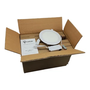 Yanlin Ultra Thin Recessed Lighting 6 inch - 12 Pack Tricolor 15W, MBD-15W-A - Picture 1 of 4