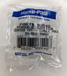 Gaynor Center-Off SPDT Toggle Switch 15A@125V / 10A@250V Part# 83542 - Picture 1 of 4