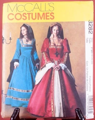 McCall's Costumes Tudor Gowns 3282 UNCUT FF Women 18 20 22 - Image 1 of 4