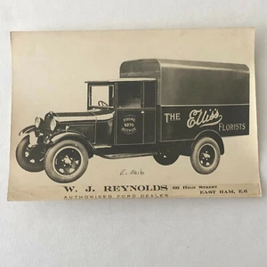 Vintage Ford Truck Florist Delivery Van Dealer Advertising Photo Photograph - Picture 1 of 5