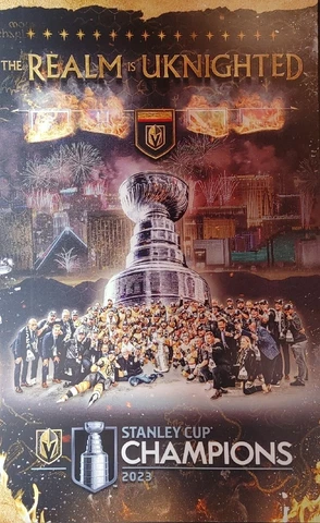 Vegas Golden Knights 2023 Stanley Cup Champion Poster Realm Unknighted Version 1 Cover