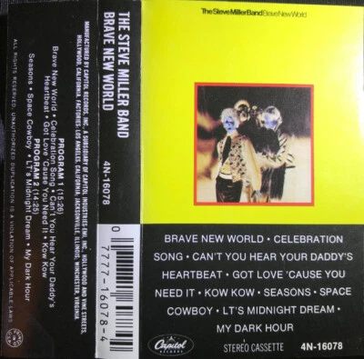 Steve Miller Band - Brave New World (Cass, Album) (Very Good Plus (VG+)) - 28118 - Image 1 of 4