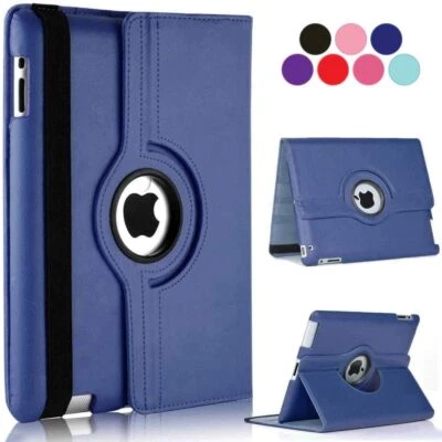 For iPad 10th 9th 8th 7th 6/5th Gen Leather Smart Flip Case Rotating Stand Cover - Image 1 of 4